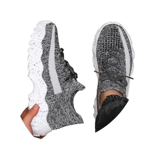 Minetom Herren Walkingschuhe Turnschuhe Fitnessstudio Sportschuhe Sneaker Running Tennis Schuhe Freizeit Straßenlaufschuhe Atmungsaktiv Schuhe A1 Weiß 43 EU von Minetom