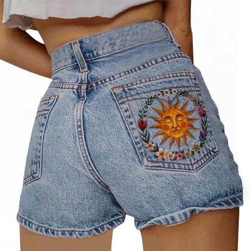 Minetom Jeans Shorts Damen High Waist Stretch Denim Hotpants Streetwear Sommer Retro Jeansshorts Kurze Hose mit Taschen D Blau S Minetom Jeans Shorts Damen High Waist Stretch Denim Hotpants Streetwear Sommer Retro Jeansshorts Kurze Hose mit Taschen D Blau S von Minetom