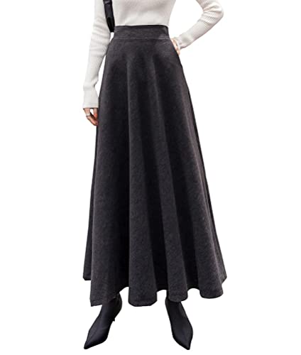 Minetom Röcke Damen Kariert Rock Tartan Retro Maxirock Hohe Taille Schottenkaro Rock Ausgestellte Form Vintage Karierte Long Rock Swing Röcke C Dunkelgrau XS Minetom Röcke Damen Kariert Rock Tartan Retro Maxirock Hohe Taille Schottenkaro Rock Ausgestellte Form Vintage Karierte Long Rock Swing Röcke C Dunkelgrau XS von Minetom
