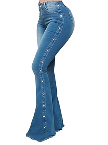 Minetom Schlaghosen Damen Jeans Bootcut Hosen Stretch Denim Jeanshose Casual Retro Hohe Taille Flared Pants G Blau M Minetom Schlaghosen Damen Jeans Bootcut Hosen Stretch Denim Jeanshose Casual Retro Hohe Taille Flared Pants G Blau M von Minetom