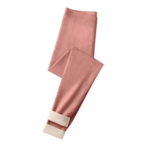 Minetom Thermo Leggings Damen Gefüttert Leggings Thermohose Verdickte Plüsch Leggins Samt Thermounterwäsche Warm Strumpfhose Winter A Rosa M von Minetom