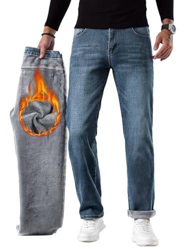 Minetom Thermojeans Herren Thermohose Schneehose Gefütterte Winterhose Winterjeans Mit Fleece Gefüttert Denim Hosen A5 Blau S Minetom Thermojeans Herren Thermohose Schneehose Gefütterte Winterhose Winterjeans Mit Fleece Gefüttert Denim Hosen A5 Blau S von Minetom