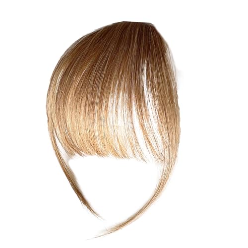 Clip-In-Pony Für Frauen Echthaar Fringe Bangs Human Hair Clip In Pony Fringe Extensions Natürliche Bangs With Tempel Haarteile Echthaar Haarverlängerung Für Fotografie, Dating,F# von Mingchengheng