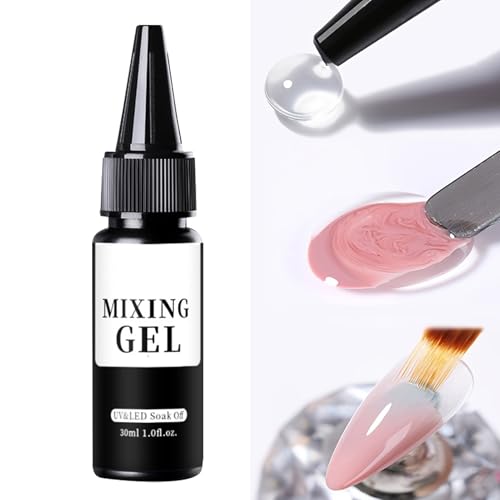 Klarer Nagelgel Lack | Nagelmischgel Für Frauen | Multifunktionale Mischpolitur Für Nagelstudio Veranstaltung Feier Urlaub von Mingchengheng