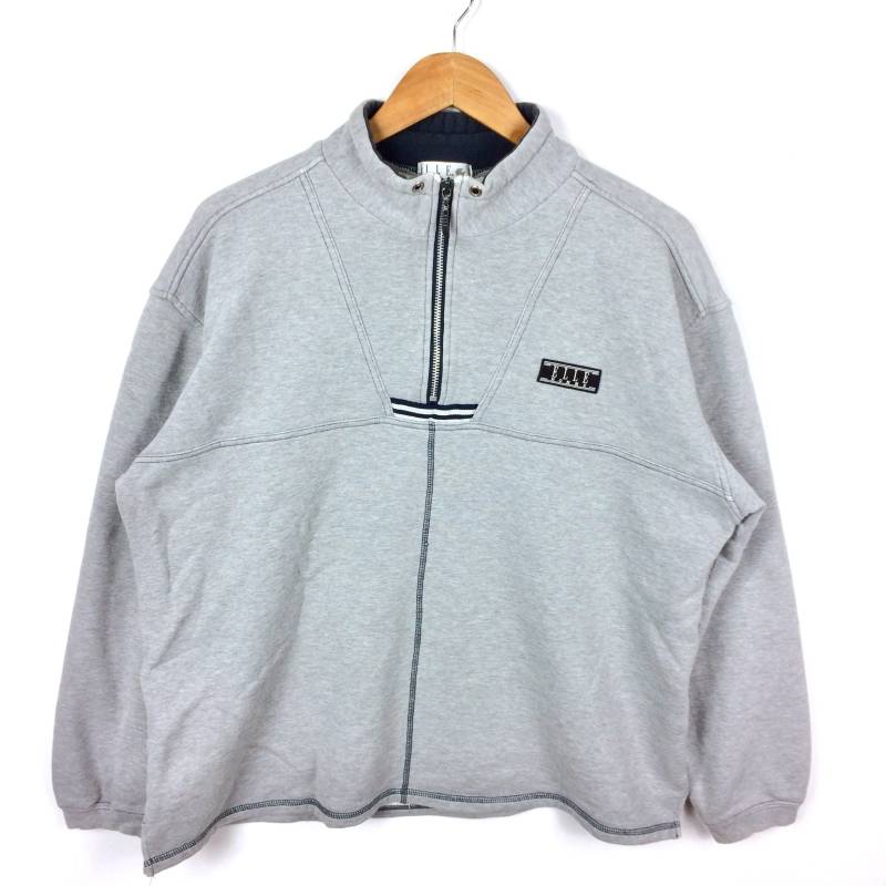 Rarität Jahrgang Elle Homme Paris Half-Zipper Sweatshirt Grau Groß Rarität Jahrgang Elle Homme Paris Half-Zipper Sweatshirt Grau Groß von MingsVintageStore
