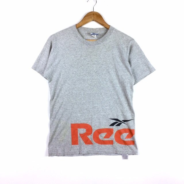 Selten Jahrgang Reebok Classic Sportswear Made in Usa T-Shirt Grau Farbe Große Größe von MingsVintageStore