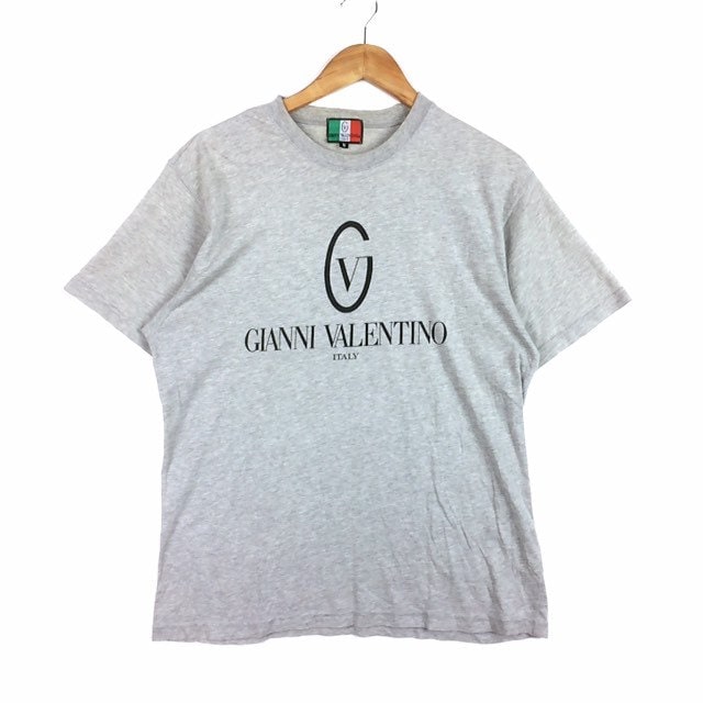 Selten The Famous Vintage Italian Designer Gianni Valentino Italy Crewneck T-Shirt Medium Size Grey Colour von MingsVintageStore