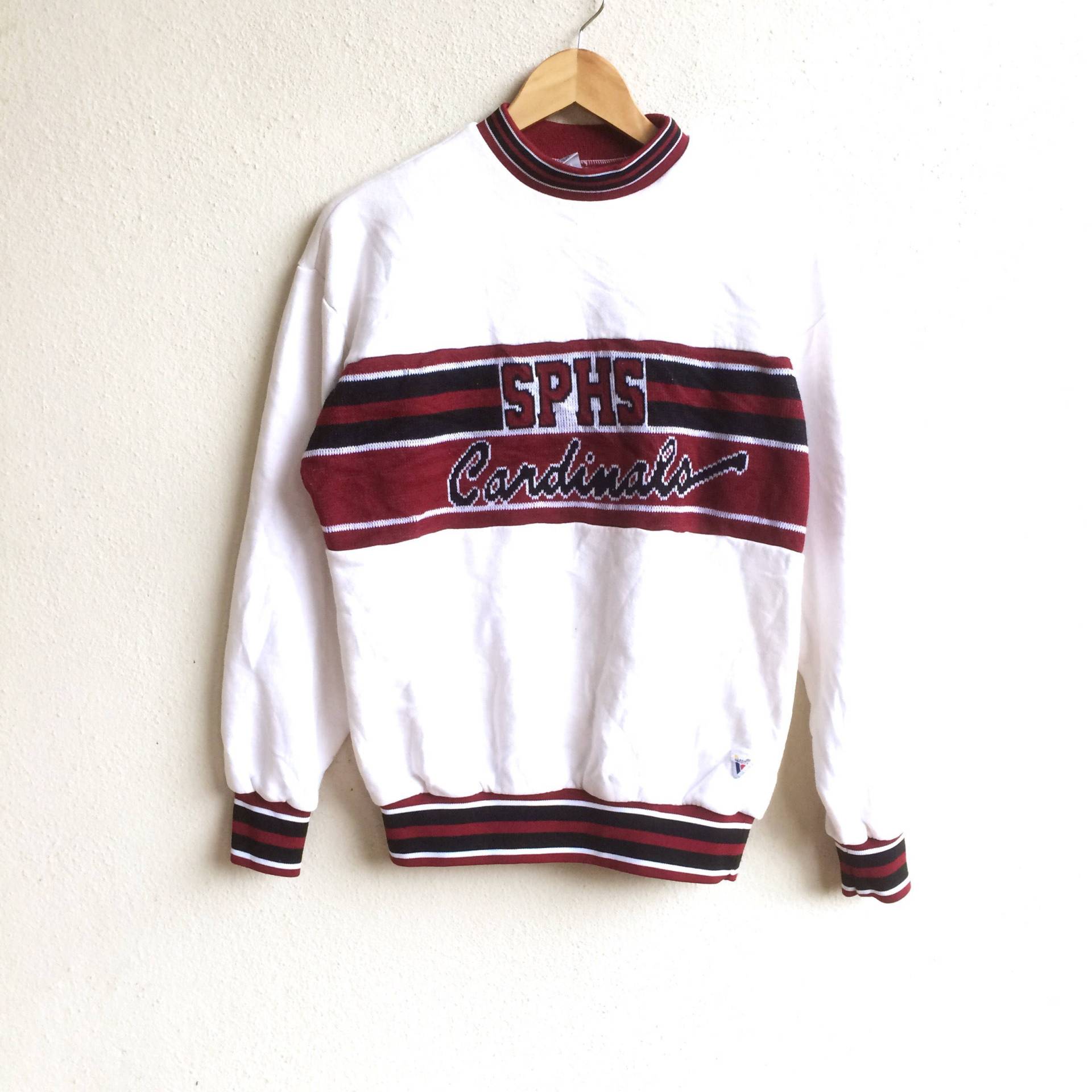 Selten Vintage St Louis Cardinals Großes Logo Varsity Sweatshirt Made in Usa Weiß Und Rot Farbe Mittlerer Größe von MingsVintageStore