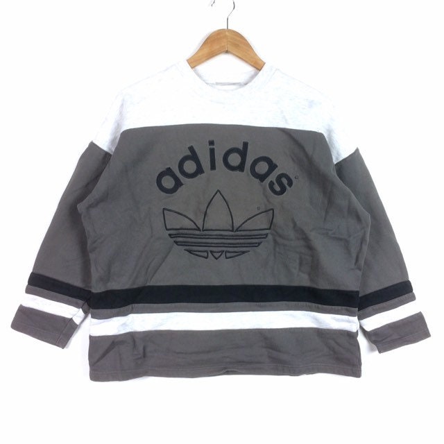 Selten Vintage The Three Stripes Vintage Adidas Trefoil Sweatshirt Multicolour Medium Size Selten Vintage The Three Stripes Vintage Adidas Trefoil Sweatshirt Multicolour Medium Size von MingsVintageStore