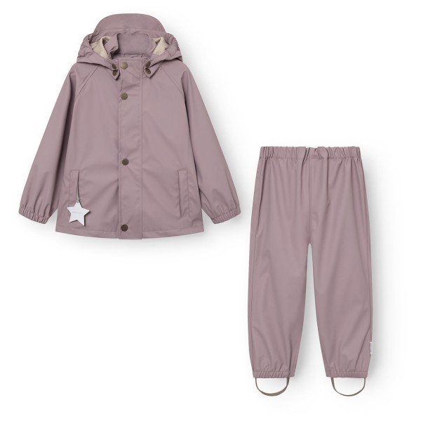 Mini A Ture - Kid's Matreinar Rain Set - Regenset Gr 92 rosa von Mini A Ture