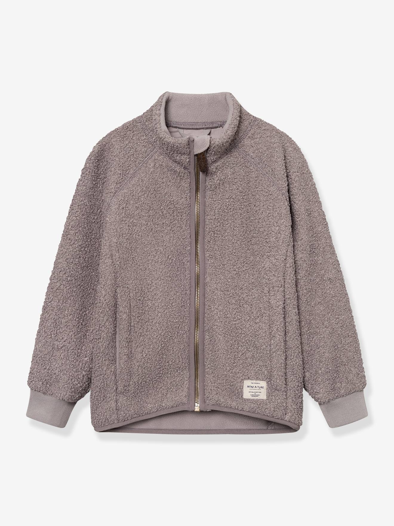 Teddyfleece-Jacke mit Reißverschluss Kinder MATCEDRIC MINI A TURE pulver lila von Mini A Ture