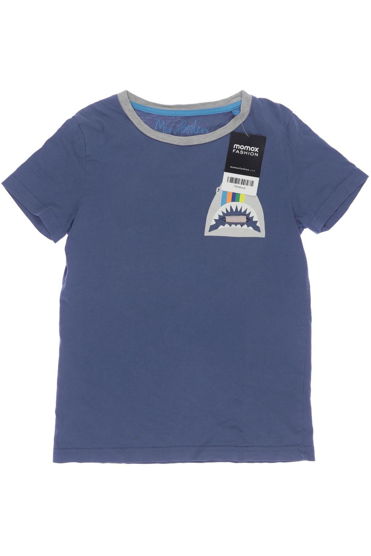 Mini Boden Herren T-Shirt, blau, Gr. 128 von Mini Boden