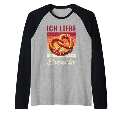 Lustiges Brezel mit Salz Design für Kinder - Brezel Raglan von Mini Brezel mit Salz Lauge Brezel Kostüm
