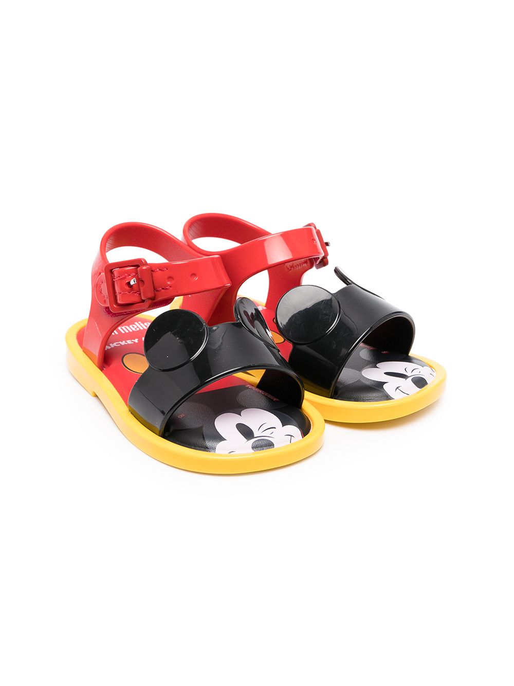 Mini Melissa Sandalen mit Micky Maus - Rot von Mini Melissa