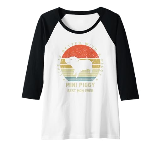 Damen Mini-Piggy T-Shirt mit der besten Mutter Aller Zeiten Raglan Damen Mini-Piggy T-Shirt mit der besten Mutter Aller Zeiten Raglan von Mini Piggy Idea