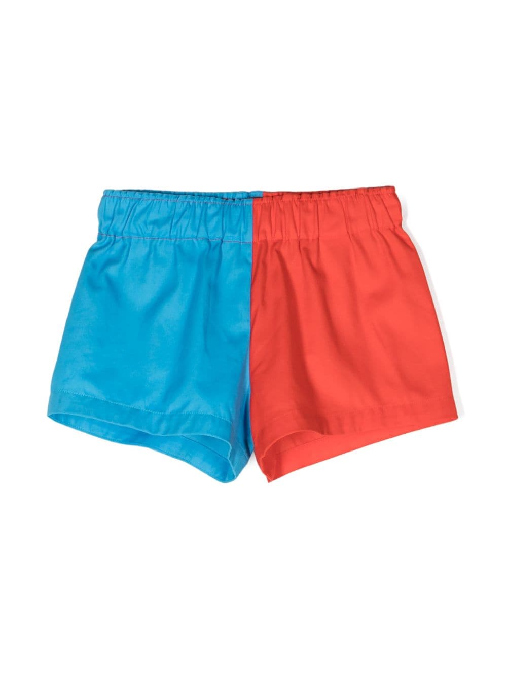 Mini Rodini Bio-Baumwoll-Shorts in Colour-Block-Optik - Rot von Mini Rodini