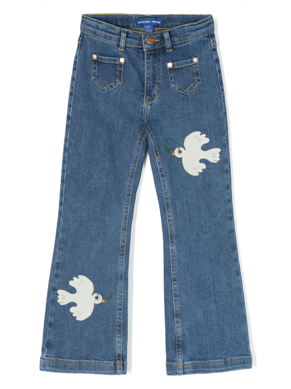 Mini Rodini Dove Jeans - Blau von Mini Rodini