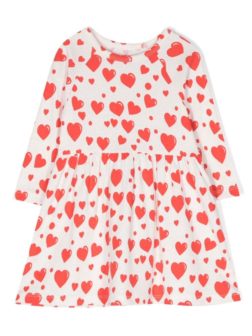 Mini Rodini Langärmeliges Kleid mit Print - Weiß von Mini Rodini