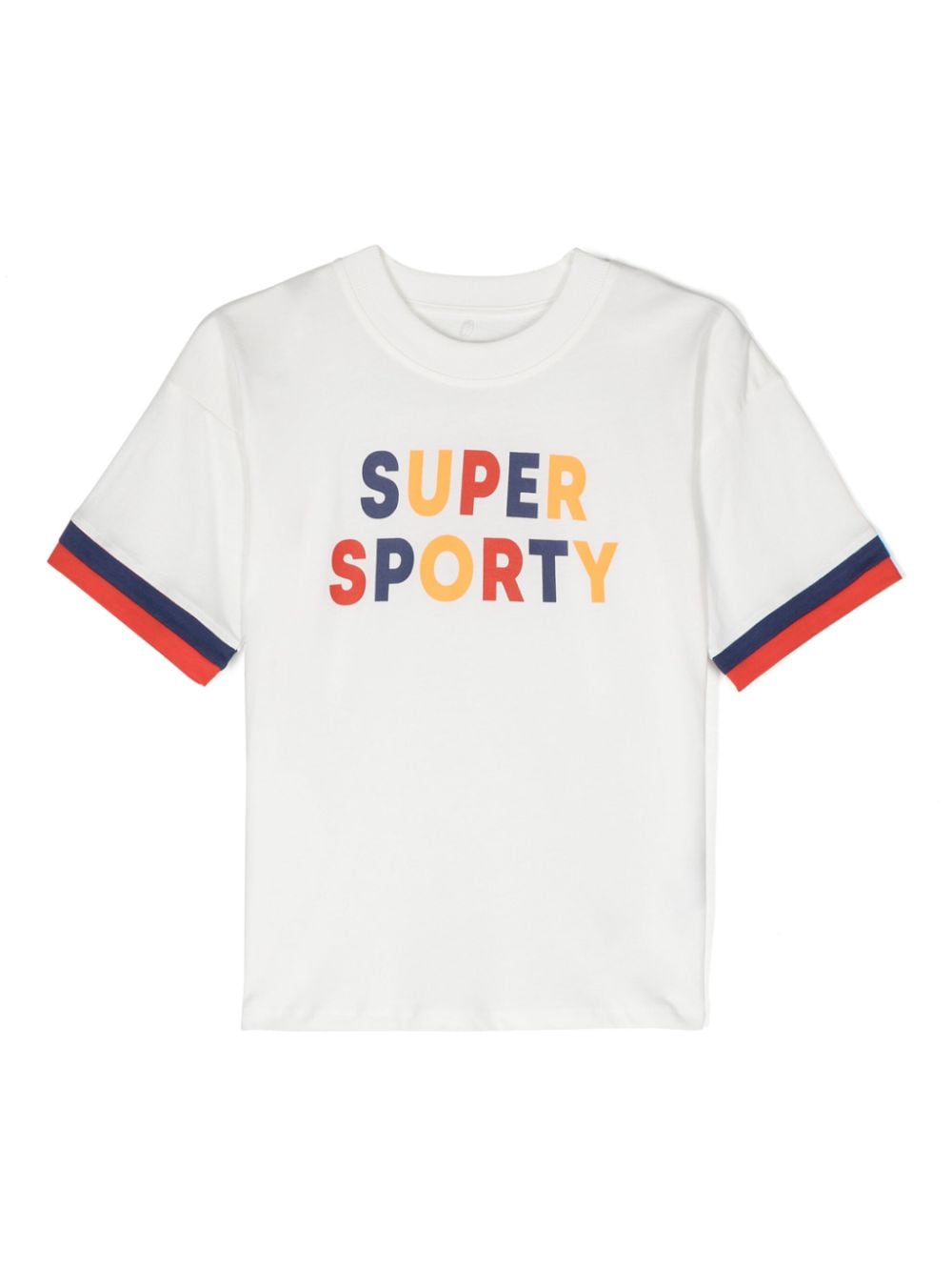 Mini Rodini Super Sporty T-Shirt aus Bio-Baumwolle - Weiß von Mini Rodini