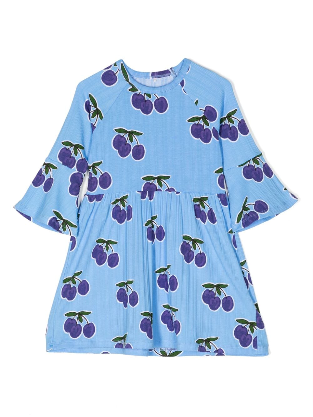 Mini Rodini Kleid mit Früchte-Print - Blau von Mini Rodini