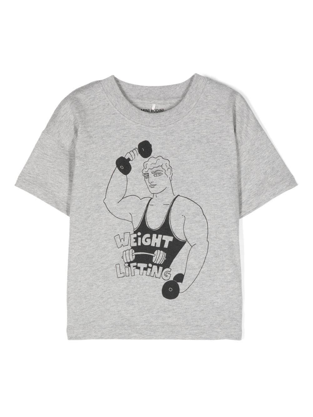 Mini Rodini T-Shirt mit Illustrations-Print - Grau von Mini Rodini