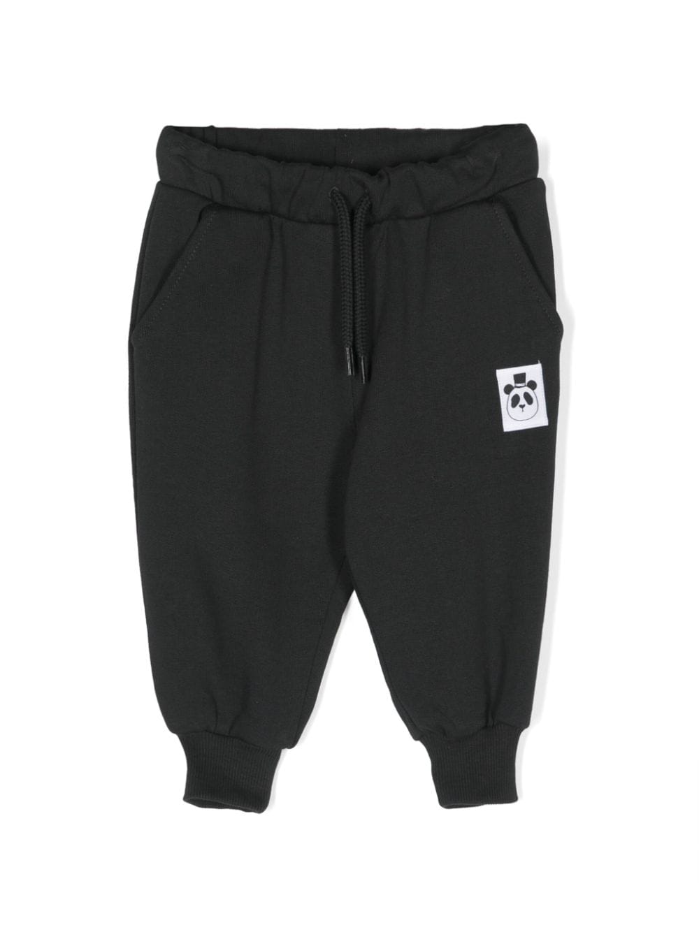 Mini Rodini Jogginghose mit Logo-Applikation - Schwarz von Mini Rodini