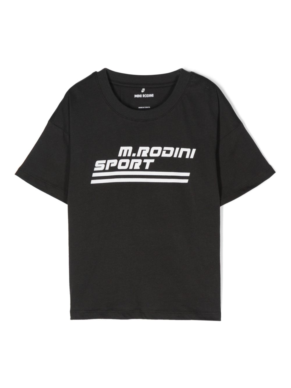 Mini Rodini T-Shirt aus Bio-Baumwolle mit Print - Schwarz von Mini Rodini