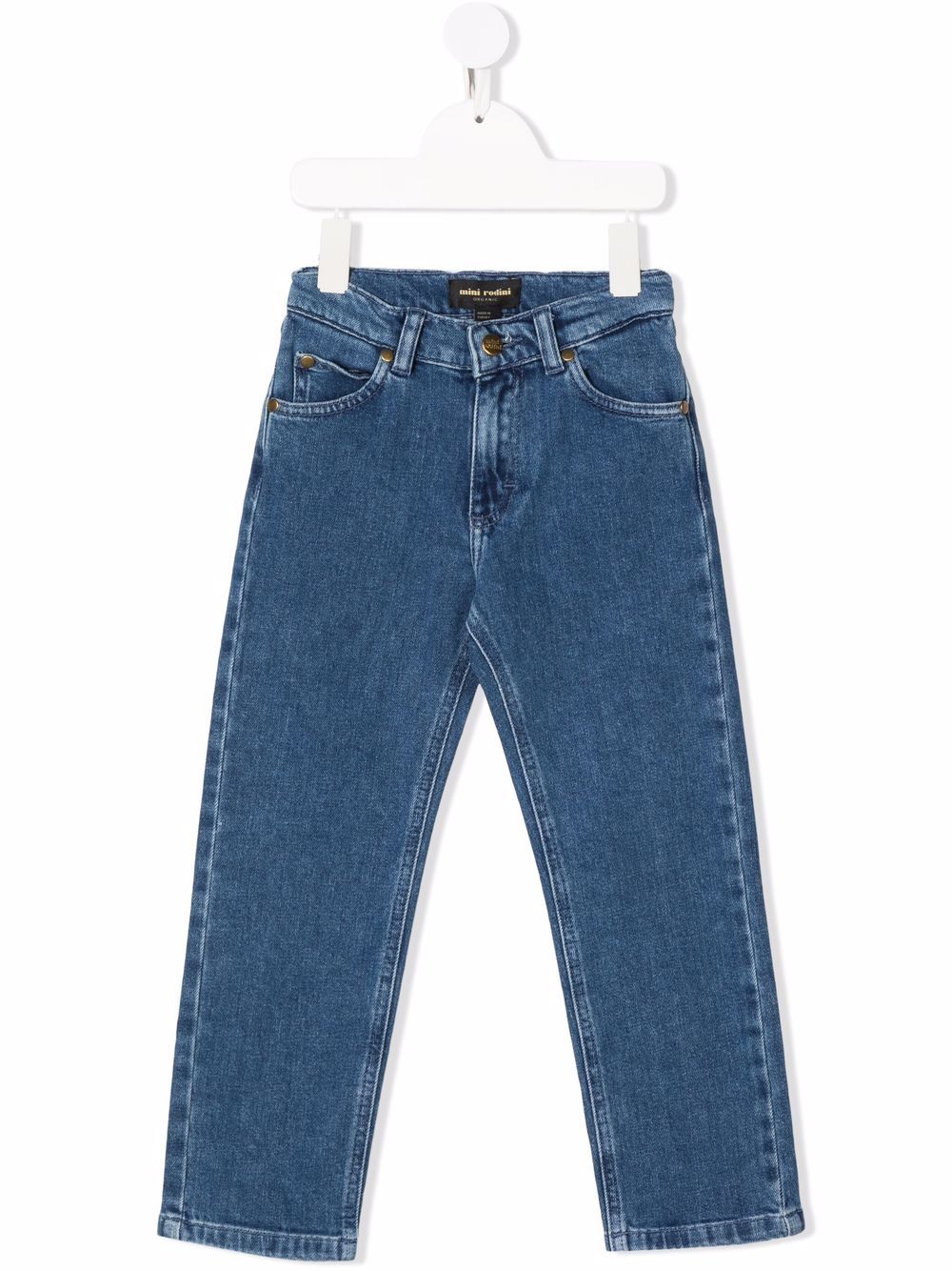 Mini Rodini Gerade Jeans aus Bio-Baumwolle - Blau von Mini Rodini