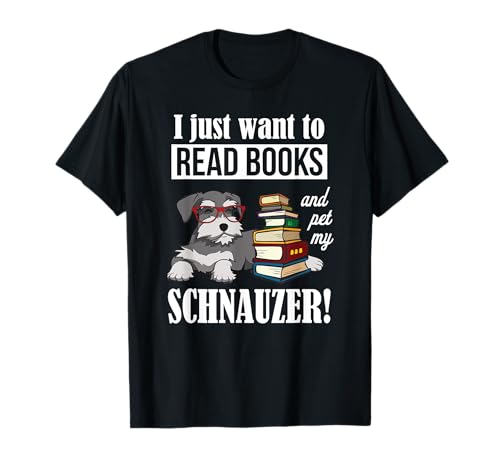 Womens Girls Boys Kids Read Books Miniature Schnauzer Lover T-Shirt Womens Girls Boys Kids Read Books Miniature Schnauzer Lover T-Shirt von Funny Mini Schnauzer Dog Gifts Shirts and Hoodies