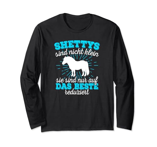 Shetty Shetland Pony Pferd Pferde Reiterin Damen Mädchen Langarmshirt von Mini Shetty Zubehör Reiter Reiten Geschenk
