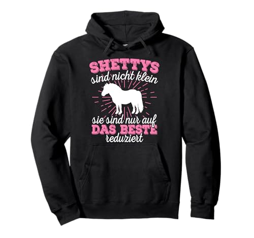 Shetty Shetland Pony Pferd Reiterin Damen Mädchen Geschenk Pullover Hoodie von Mini Shetty Zubehör Reiter Reiten Geschenk