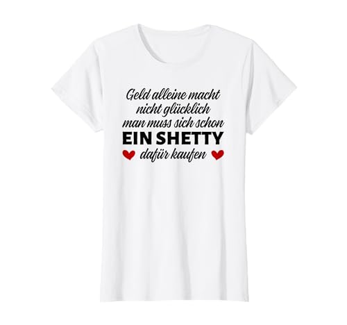 Shetty Shetland Pony Pferd Reiterin Damen Mädchen T-Shirt von Mini Shetty Zubehör Reiter Reiten Geschenk