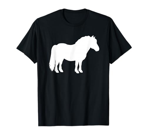 Shetty Shetland Pony Pferd Reitern Damen Mädchen T-Shirt von Mini Shetty Zubehör Reiter Reiten Geschenk