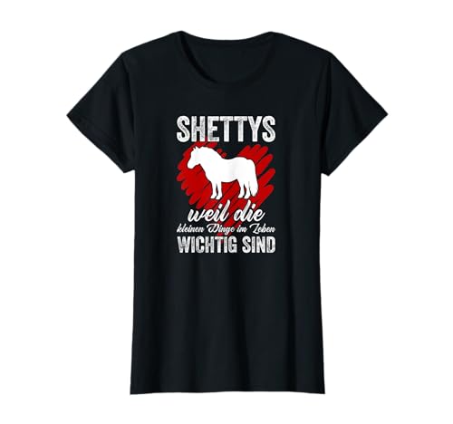 Shetty Shetty Shetty Pony Reiter Damen Mädchen T-Shirt von Mini Shetty Zubehör Reiter Reiten Geschenk