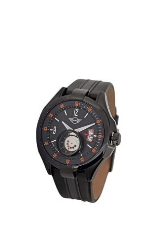 Mini Unisex Erwachsene Analog Quarz Uhr mit Leder Armband MINI161004 von MINI
