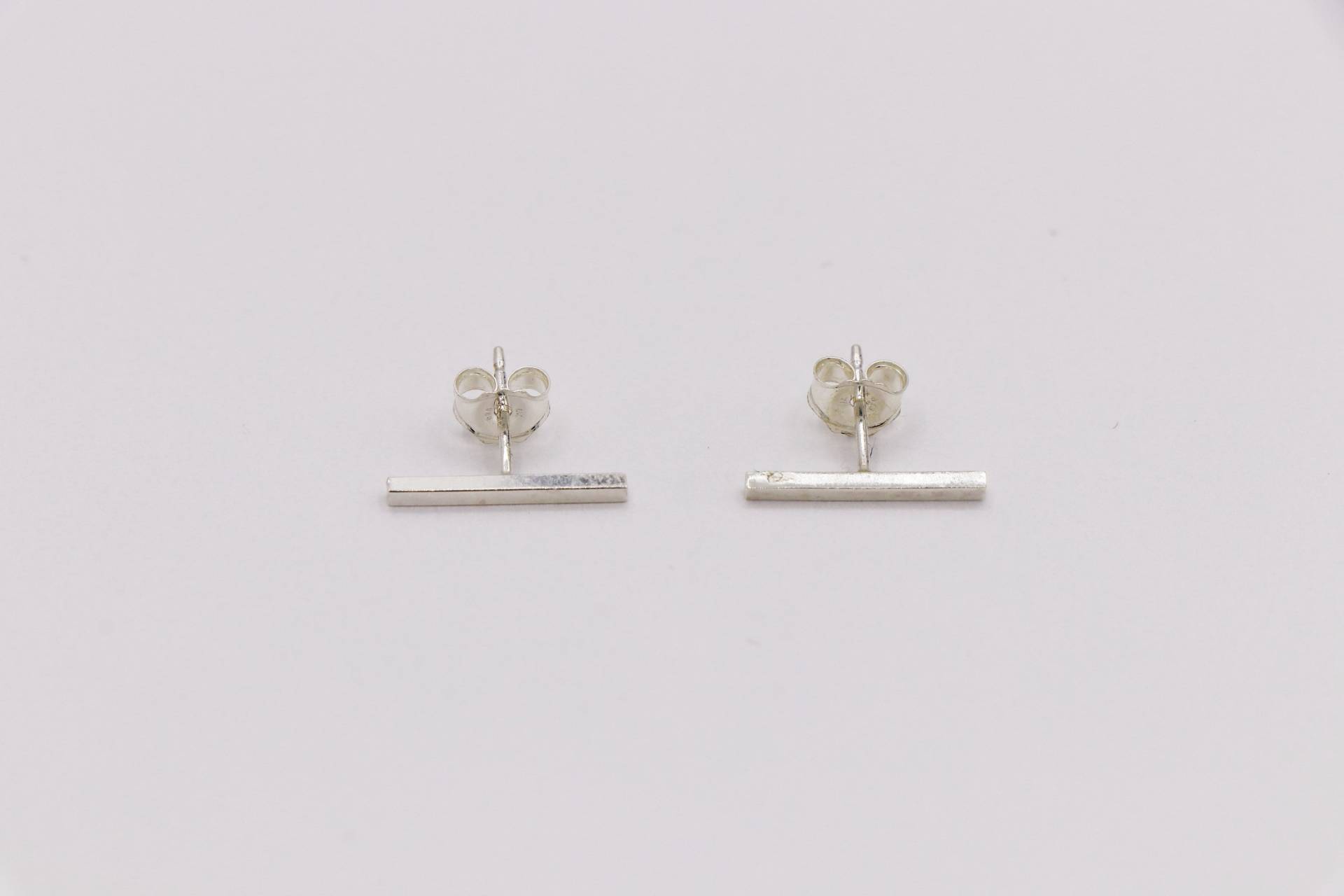 Rechteckige Bar Ohrstecker, Flache Sterling Silber Rechteck Ohrstecker Rechteckige Bar Ohrstecker, Flache Sterling Silber Rechteck Ohrstecker von MiniAtelierNY