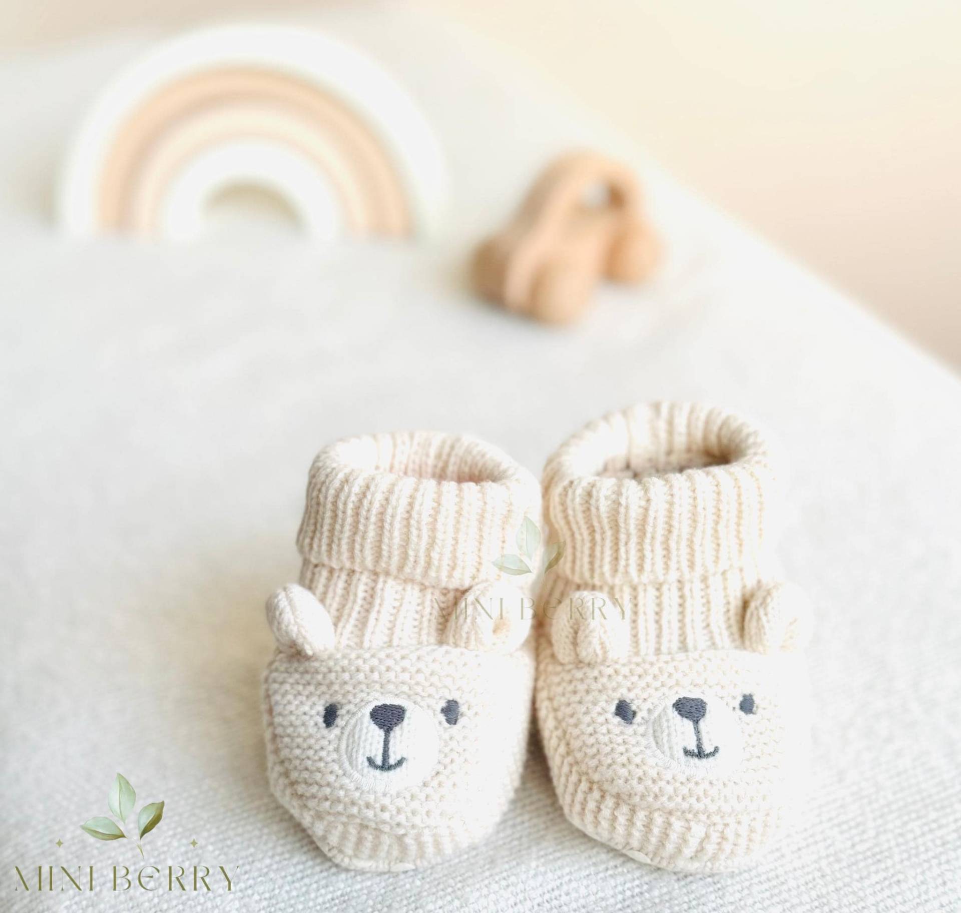 Baby Schuhe | Strickschuhe Babys Geschenk Geburt 1-3 Monate Kuschelige Mit Bärengesicht Baby Schuhe | Strickschuhe Babys Geschenk Geburt 1-3 Monate Kuschelige Mit Bärengesicht von MiniBerryDe
