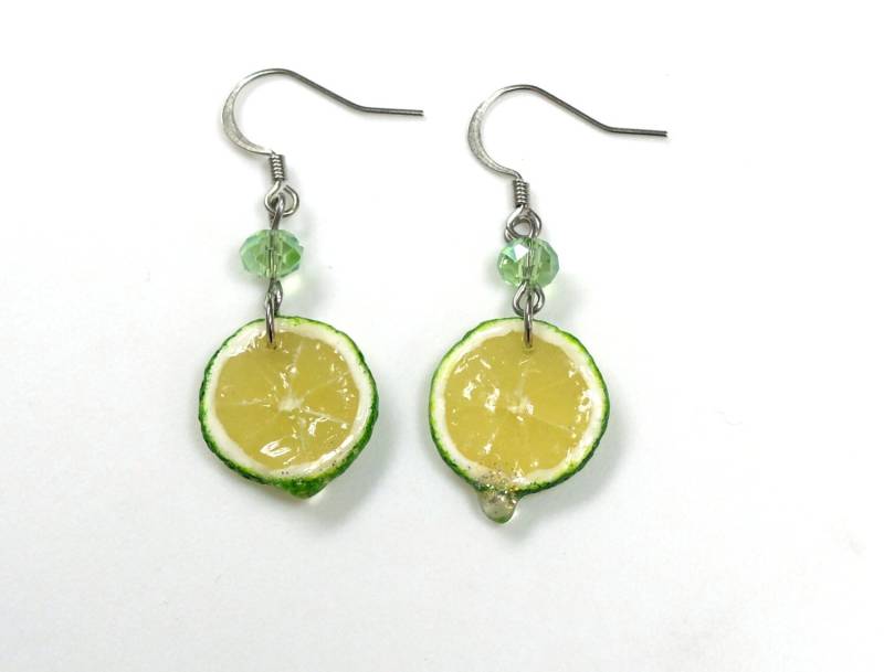 Miniatur Lime Grün Ohrringe - Limette Essen Schmuck Clay Ohrring Zitrone Juicy Limonade Miniatur Lime Grün Ohrringe - Limette Essen Schmuck Clay Ohrring Zitrone Juicy Limonade von MiniHandsCrafts