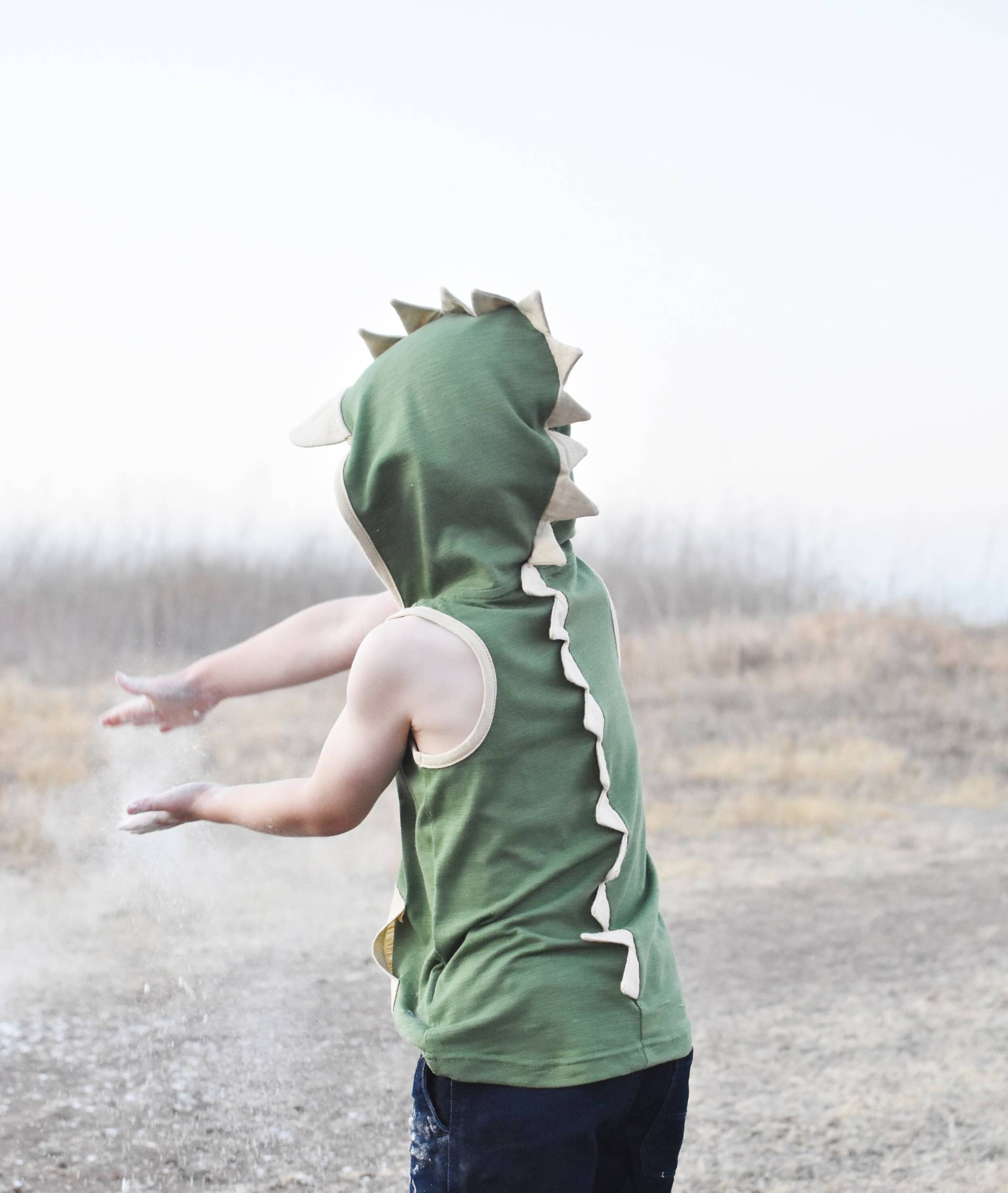 3T 3 Jahre Grünes Dino Tank Top Für Jungen Mädchen Mit Sonnenhut Kapuze - T Rex Kinder Sommer Kleidung Kostüm Geburtstag Shirt von MiniJiji