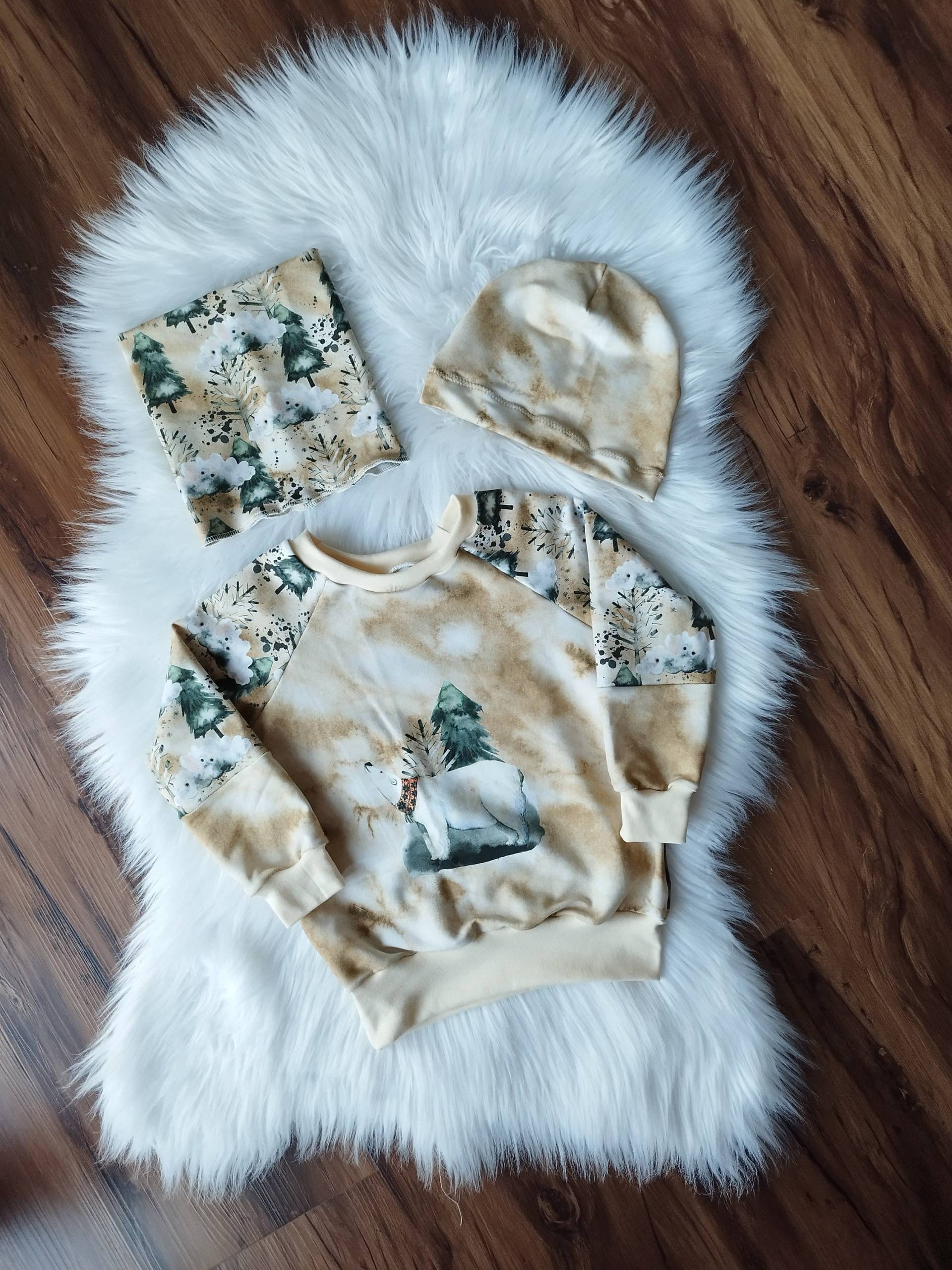 Pullover + Schal Mütze Gr. 86/92 Junge Für Den Winter von MiniNaehwelt