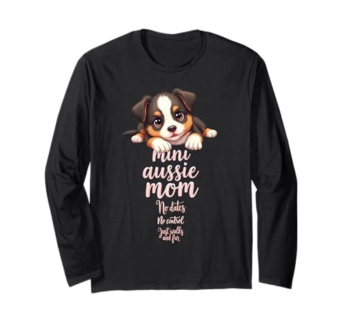Lustiges Mini-Zitat "Aussie Mom Dog" American Shepherd Mama Humor Langarmshirt Lustiges Mini-Zitat "Aussie Mom Dog" American Shepherd Mama Humor Langarmshirt von Miniature American Shepherd Fun Designs