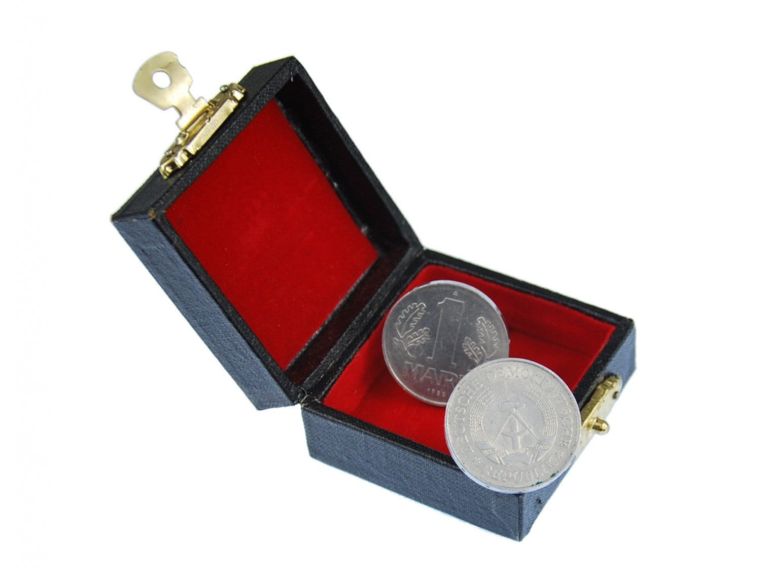 1 Ddr Mark Manschettenknöpfe Miniblings Mauer Münzen Geld Ostalgie Währung + Box von Miniblings