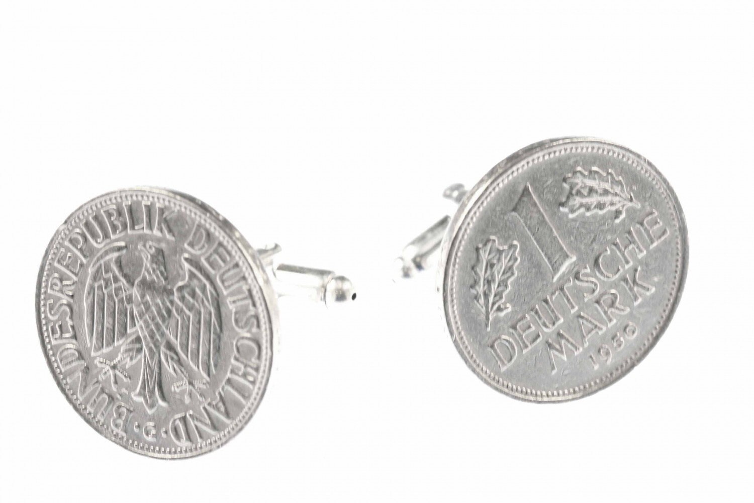 1 Dm Deutsche Mark Manschettenknöpfe Miniblings Brd Münzen Geld Pfennig von Miniblings