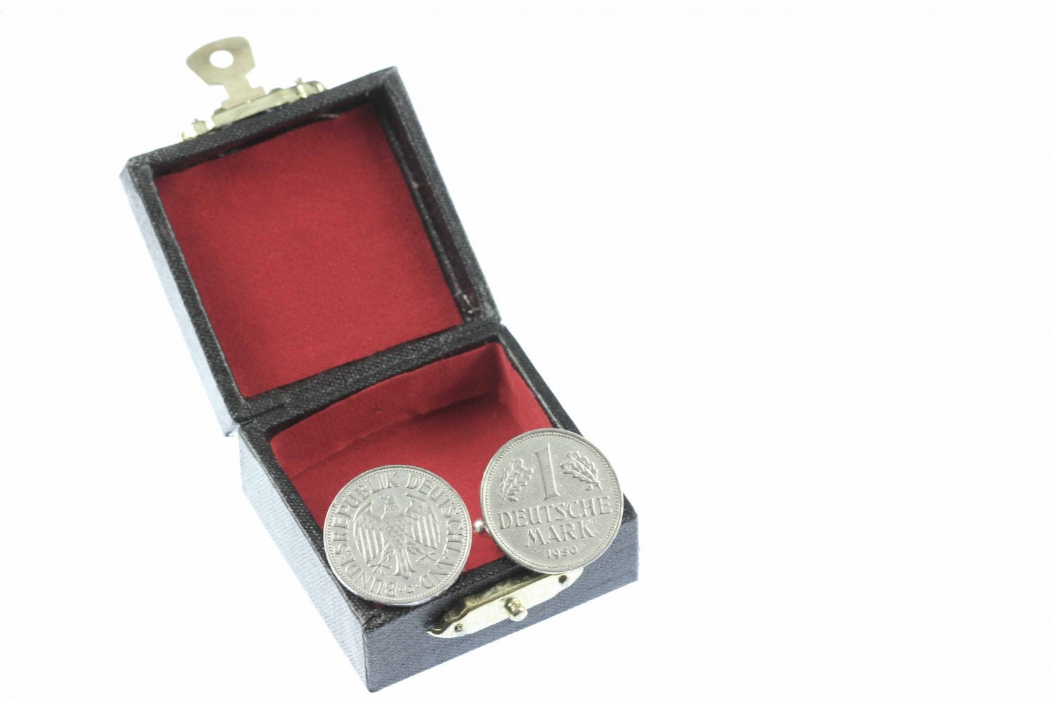 1 Dm Deutsche Mark Manschettenknöpfe Miniblings Brd Münzen Geld Pfennig von Miniblings