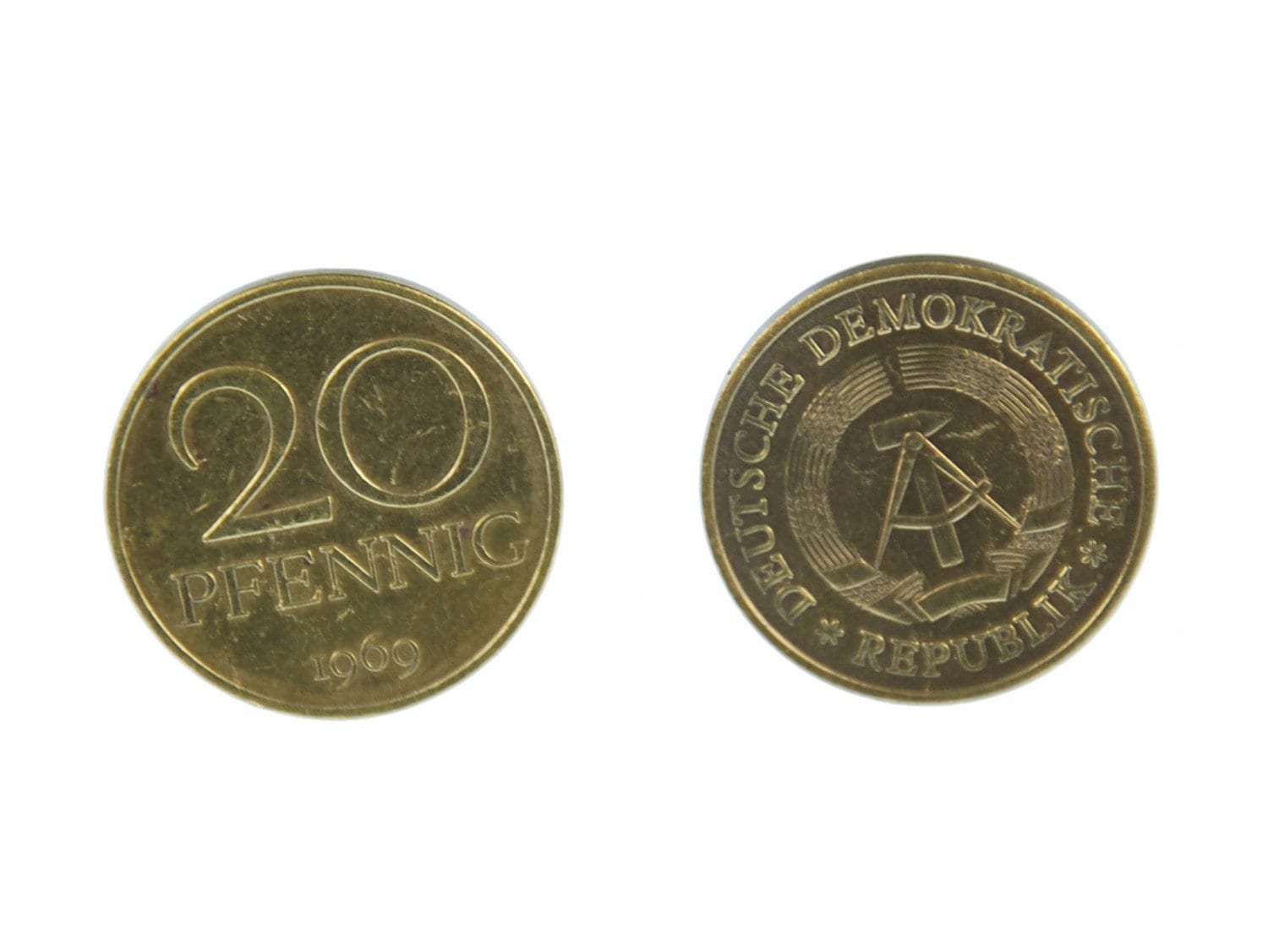 20 Pfennig Ddr Manschettenknöpfe Miniblings Münzen Manschetten Gold von Miniblings