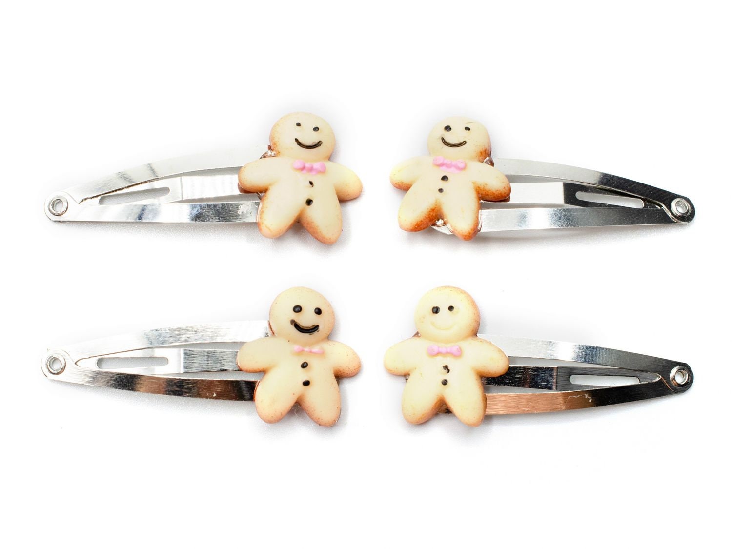 4Er Set Lebkuchenmann Haarspangen Miniblings Stutenkerl Weihnachten Haarspange von Miniblings