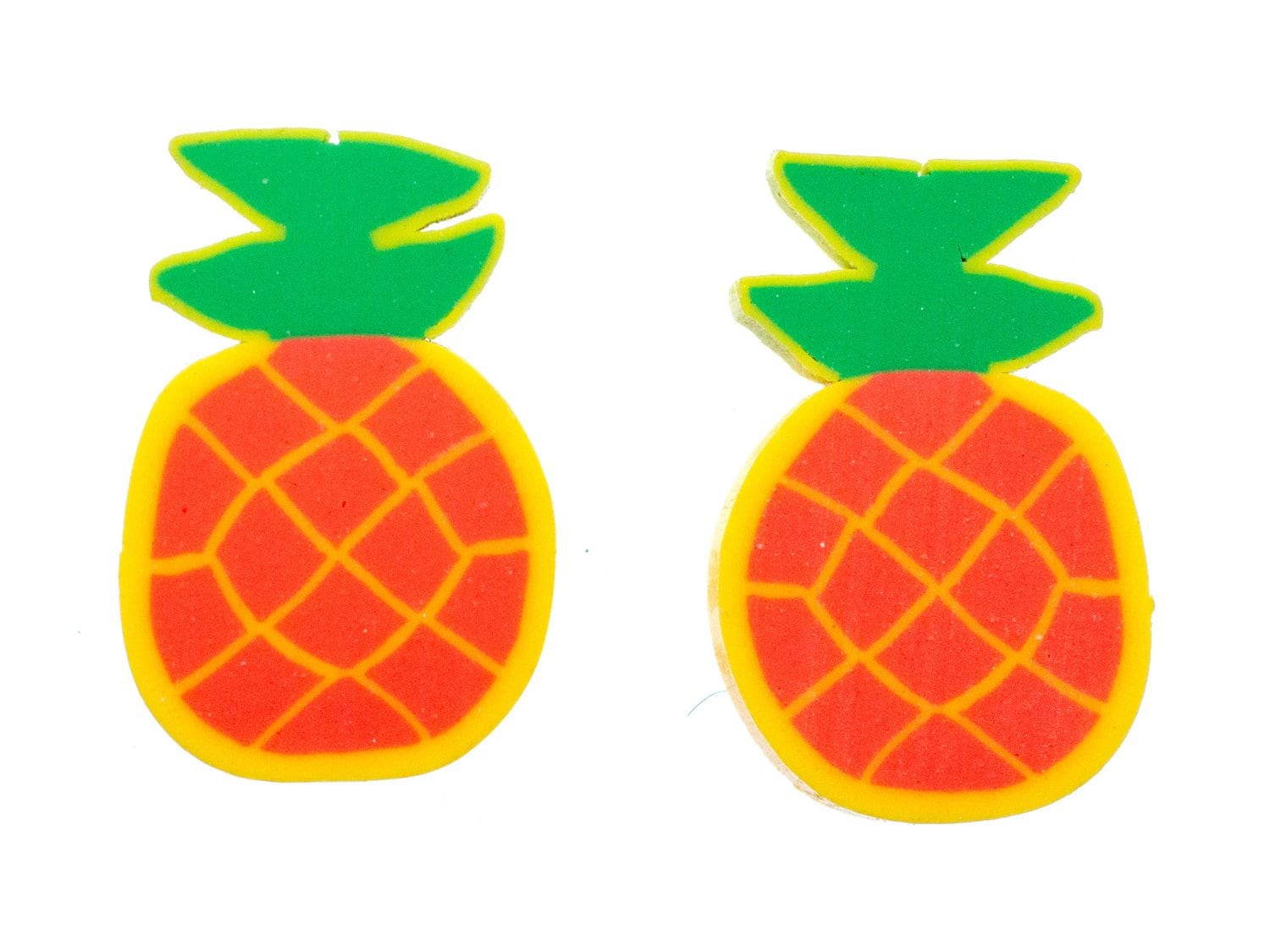 Ananas Neon Ohrstecker Miniblings Stecker Frucht Exotisch Kawaii Party Urlaub von Miniblings