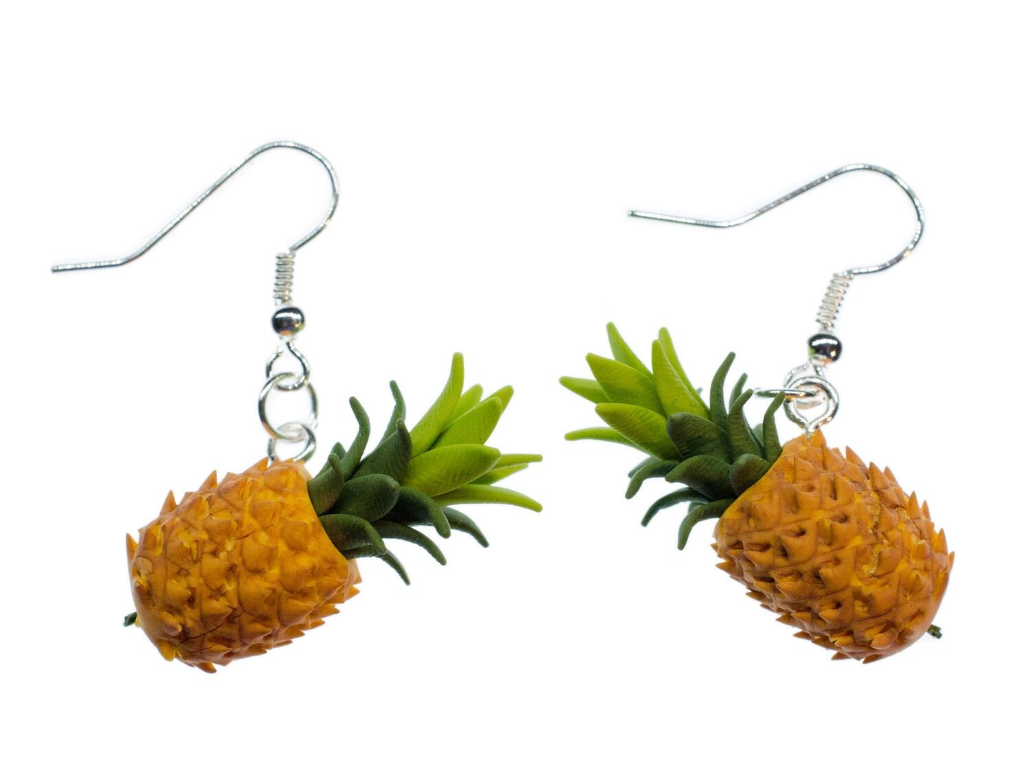 Ananas Ohrringe Miniblings Hänger Ananasohrringe Obst Sommer Urlaub 3D von Miniblings
