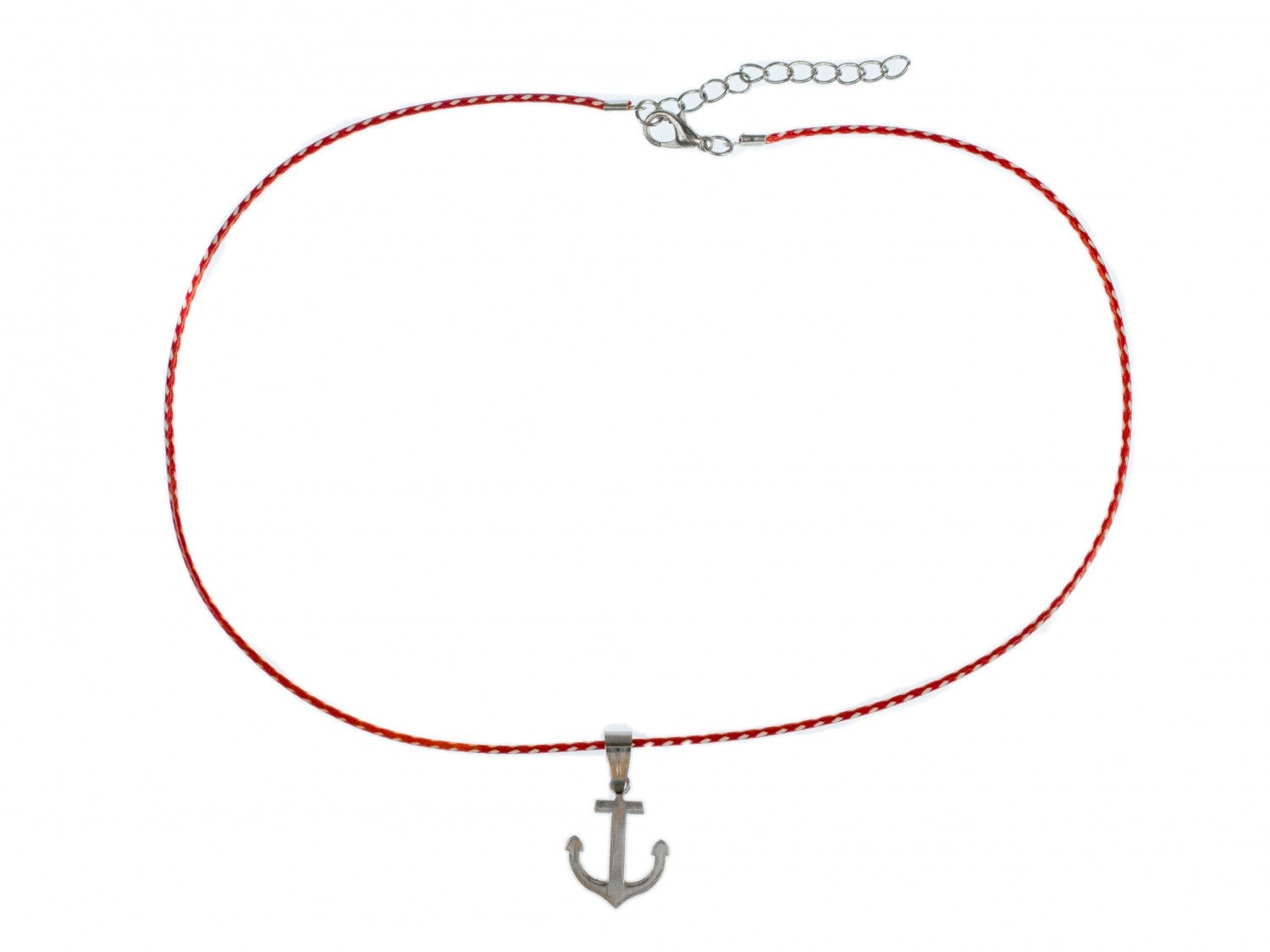 Anker Kette Halskette Miniblings 45cm Maritim Meer Kordel Boot Schiff See 3cm von Miniblings