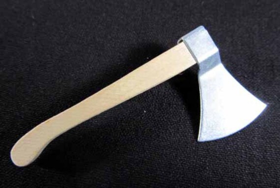 Axt Brosche Axtbrosche Miniblings Pin Anstecker Beil Hackebeil Holz Hacken von Miniblings